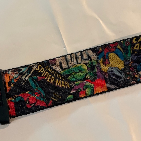 X-men marvel super hero Ratchet Belt Hulk Spider Man Thor Iron Man comics 45” L - Picture 2 of 15
